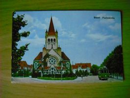 Ansichtskarte Basel Pauluskirche gelaufen 1924 Schweiz