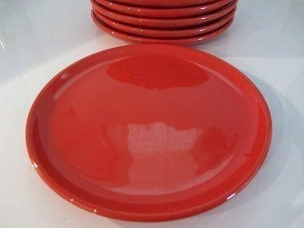 Teller: 6 Stk. Keramikteller rot, 20 cm – Neu und originalverpackt aus Egliswil von chroetli22 1