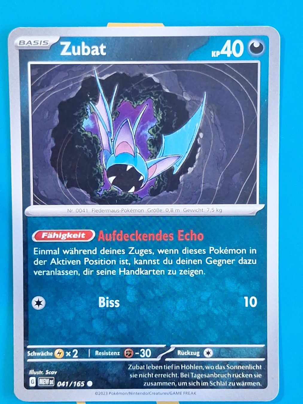 Pokémon Carte collezionabili: Zubat - DEUTSCH Mew 151 - #2.8 – Usato da Altstätten SG venduto da GGsGameshop
