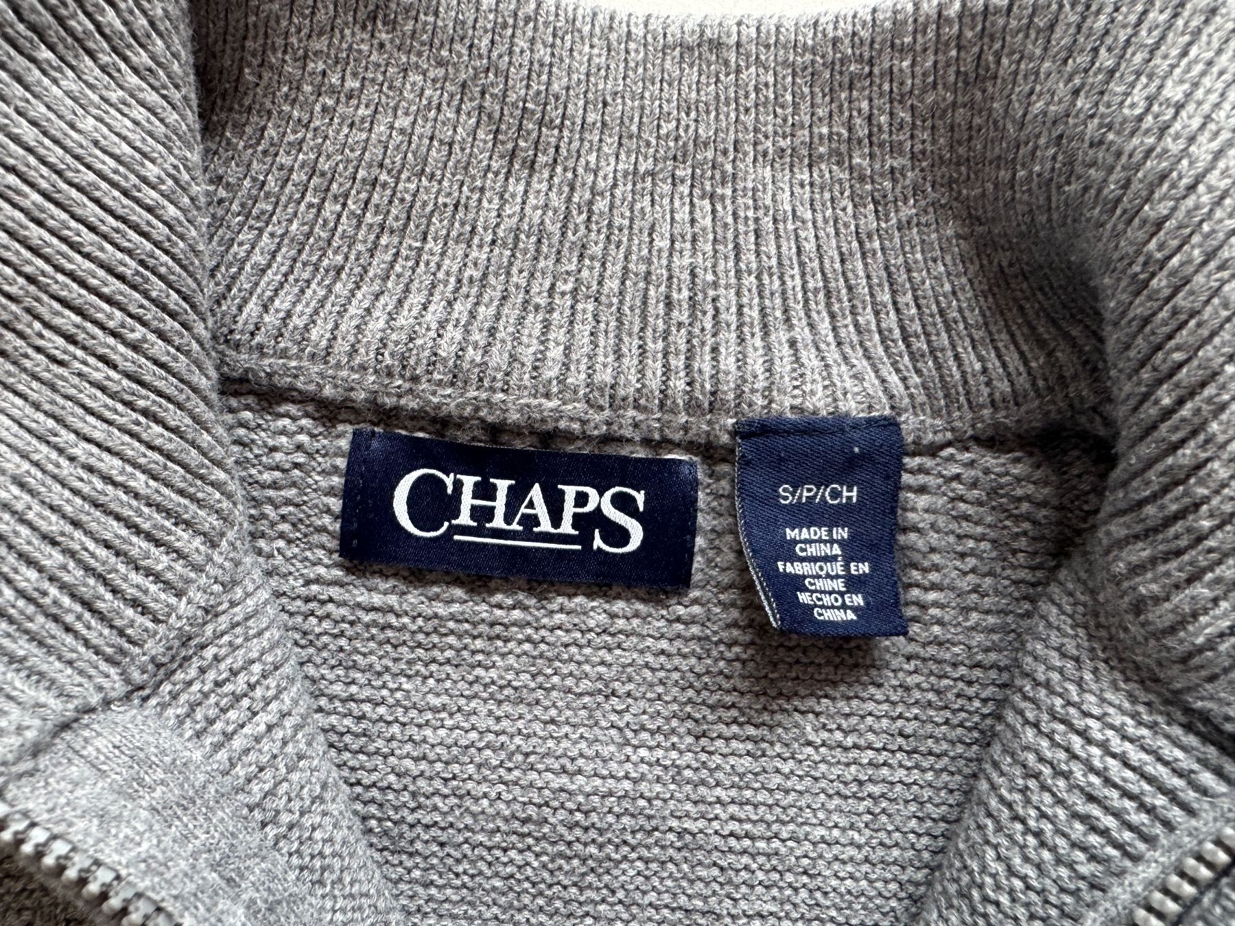Maglioni & Felpe: Chaps pullover  1/4 zip MEN Sz S 100% cotton – Usato da Neuchâtel venduto da _Easy_to_Find_ 2
