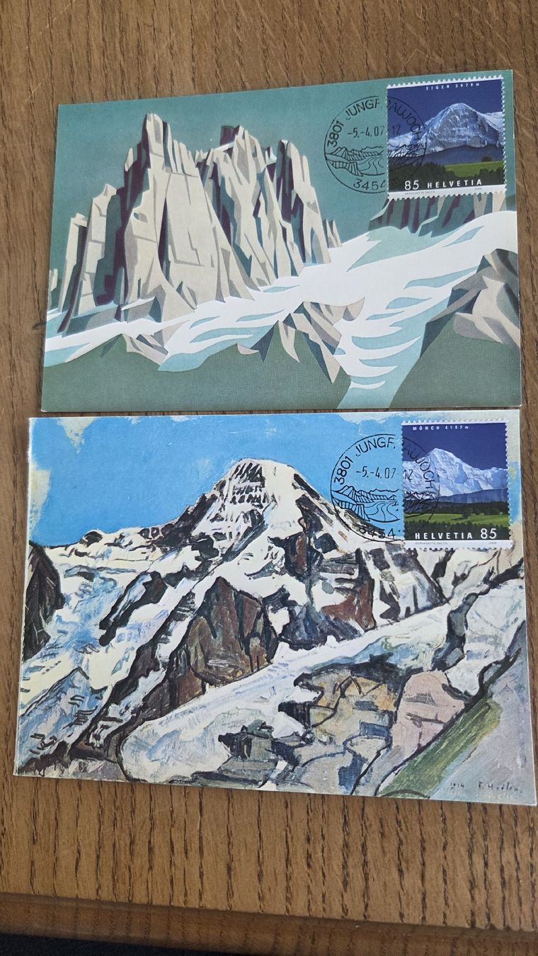 Tous les timbres: 2007  FDC Maximumkarte Eiger/ Mönch – D'occasion à Arni AG par Moth68