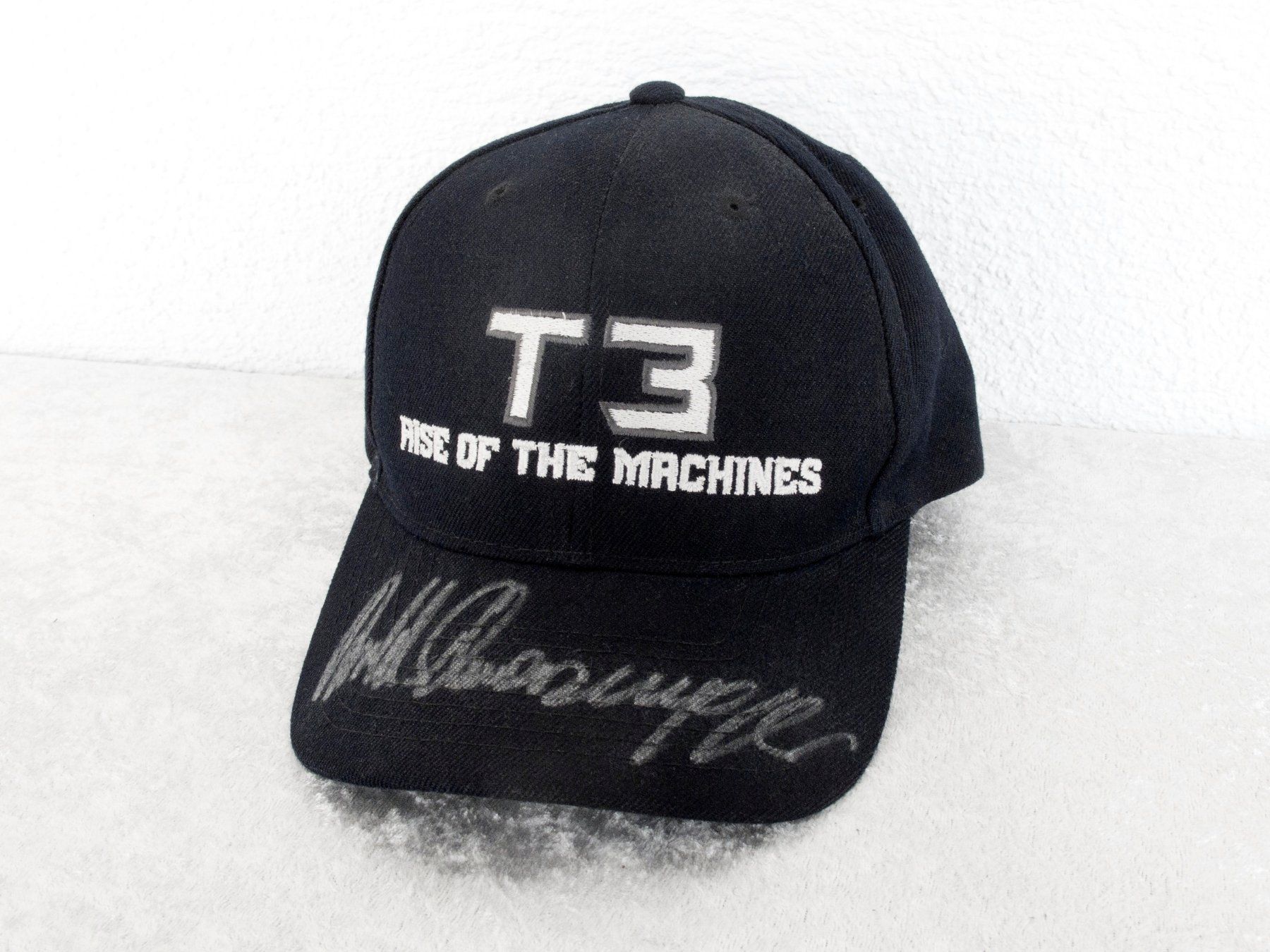 Autographes: ARNOLD SCHWARZENEGGER AUTOGRAMM Terminator 3 Machines Cap – D'occasion à Blauen par wosonst