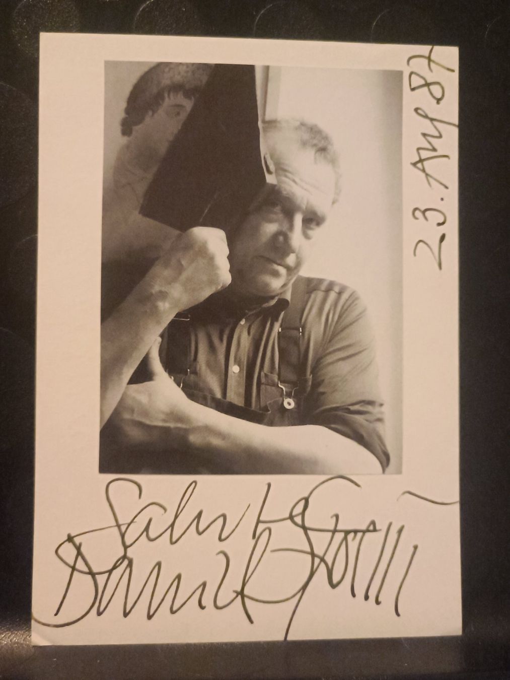 Autografi: Daniel Spoerri - handsigniert – Usato da Menziken venduto da Artographs