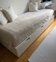 NORDLI Bettgestell weiss 90x200cm mit Matratze
