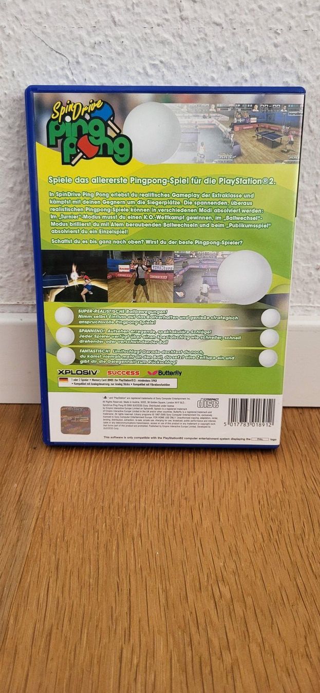 Sony Giochi: PS 2 - Spin Drive Ping Pong – Usato da Münsingen venduto da DigitaleSpielecke 1