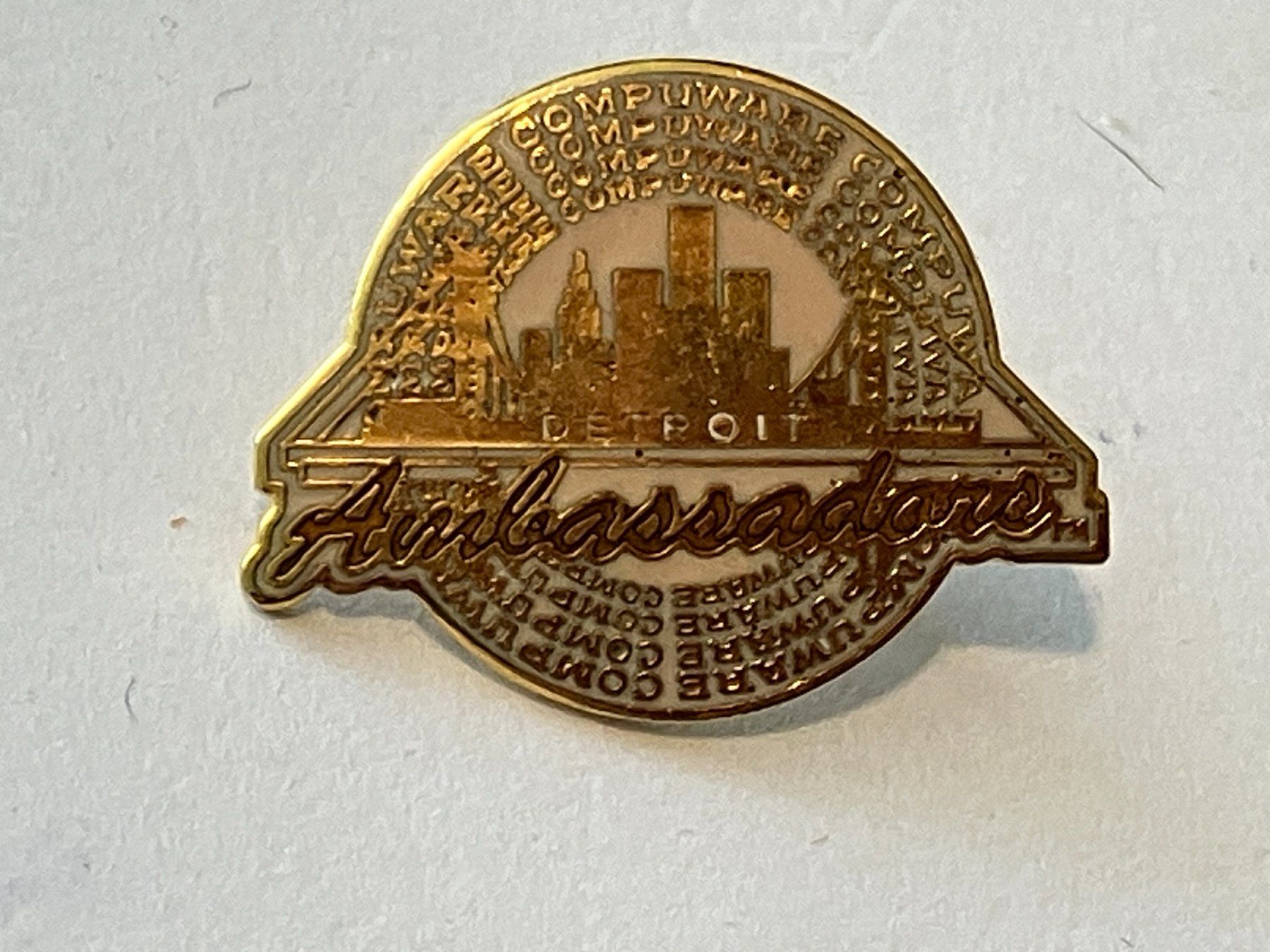 Placchette & Badge: 1 Pin Detroit Ambassadore – Usato da Basel venduto da djwwpp