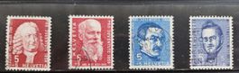 Briefmarken Pro Juventute 1958-1960 Helvetia Persönlichkeit.