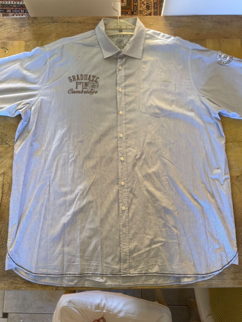 Camicie: Chemise rayée bleu et blanche Kitaro – Usato da Thônex venduto da ada_9v67 1