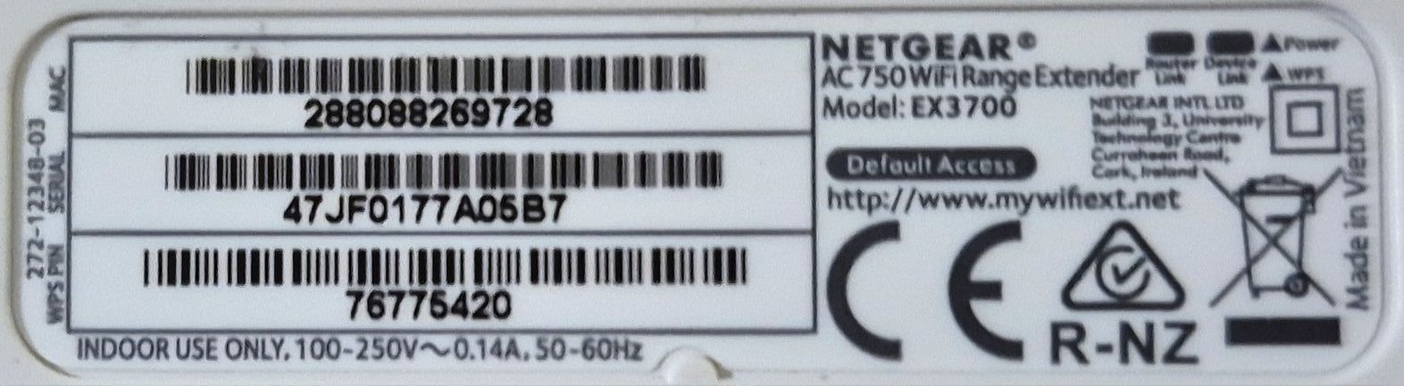 Netgear WiFi: Netgear WLAN Range Extender AC750 (EX3700) / Access Point – Usato da Wangen SZ venduto da Daniel_Simon 3