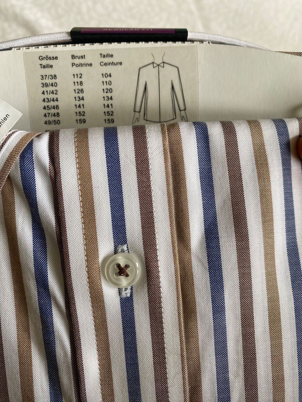 Camicie: Neues "Kauf" Langarm-Hemd, Grösse 42, Regular Fit – Nuovo e nell'imballaggio originale da Wil SG venduto da nat_g5tn 2