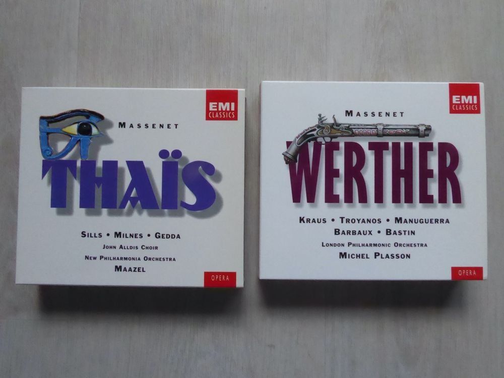 CD: 2 x CD-Boxen Jules Massenet - Thais/Werther – Usato da Möriken AG venduto da mineralia