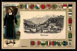 Bellinzona, Wappen und Tessiner Tracht