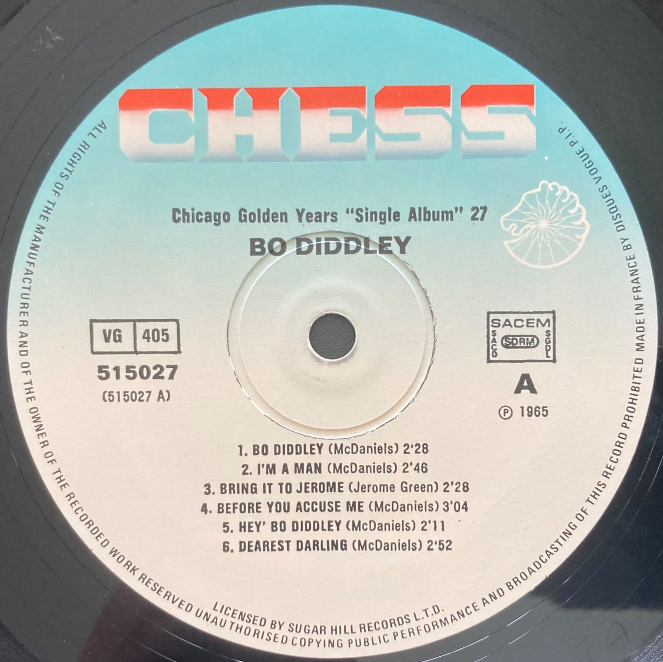 Vinyles: BO DIDDLEY - BO DIDDLEY – D'occasion à Poliez-Pittet par Newtown-Records 2