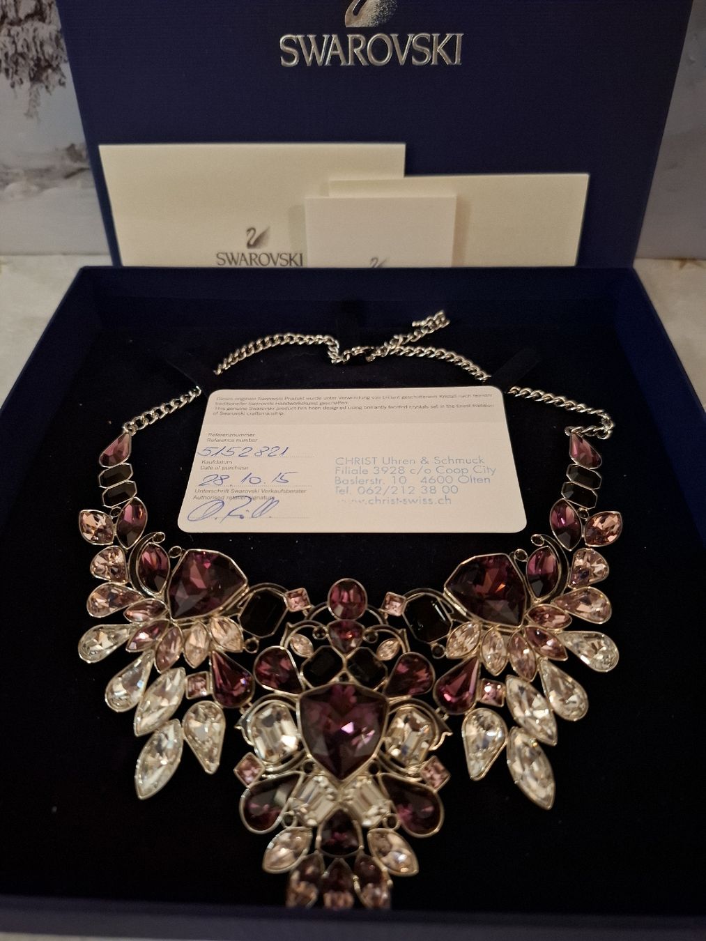 Swarovski Catenine: SWAROWSKI IMPULSE BIB HALSKETTE NO.5152821 – Nuovo e nell'imballaggio originale da Gretzenbach venduto da schibaya 1