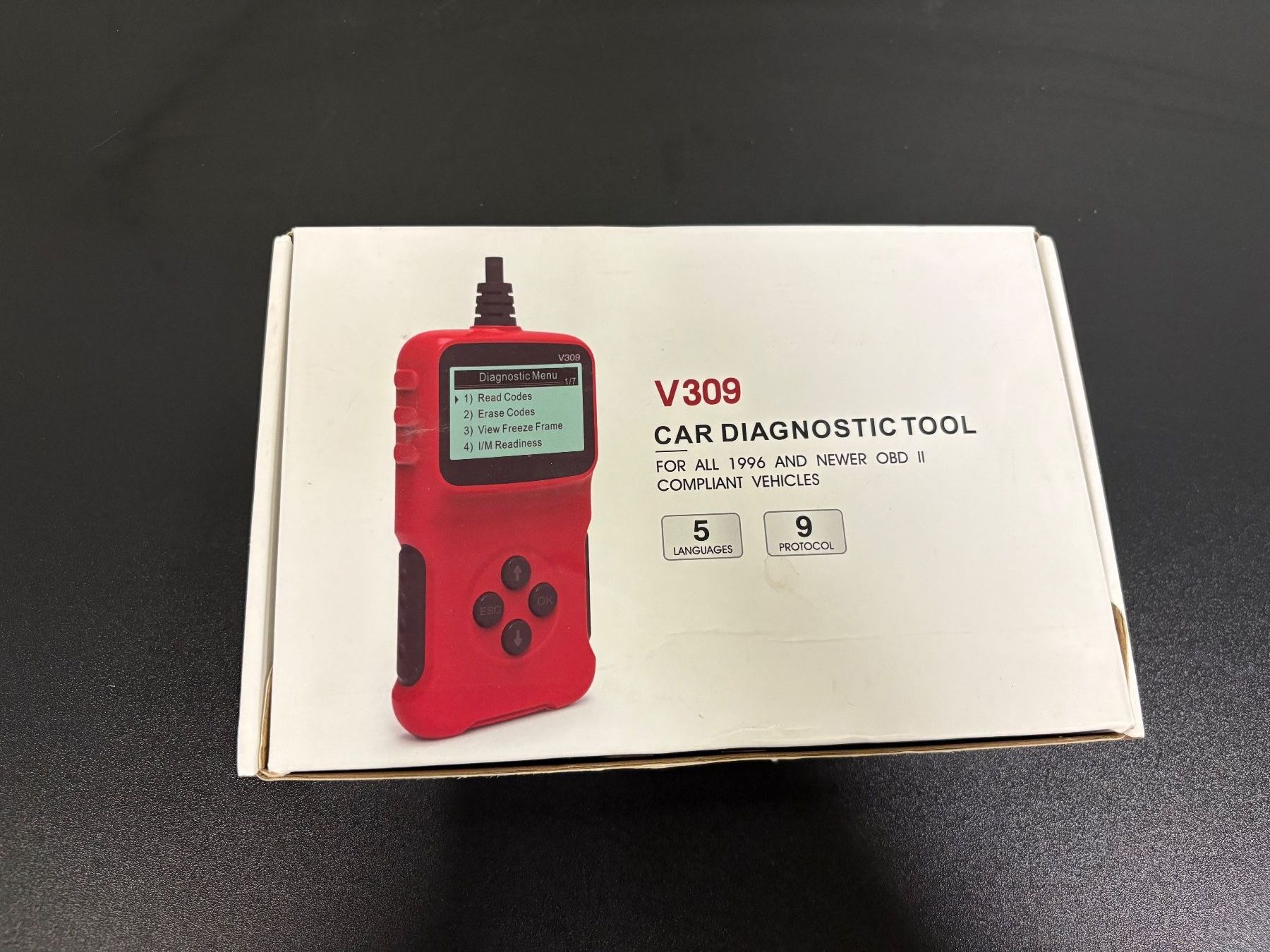 Misurare: V309 Auto Diagnosegeraet OBD II Scanner neu – Nuovo (secondo la descrizione) da Wiesendangen venduto da plus-minus