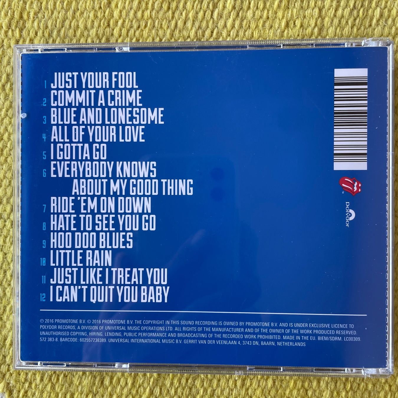 CD: ROLLING STONES-BLUE & LONESOME – Usato da Rorschacherberg venduto da CD-Roli 1