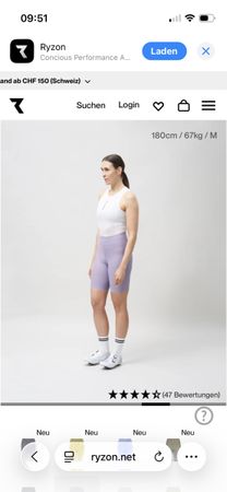 Velohose Frauen von Ryzon, Grösse S