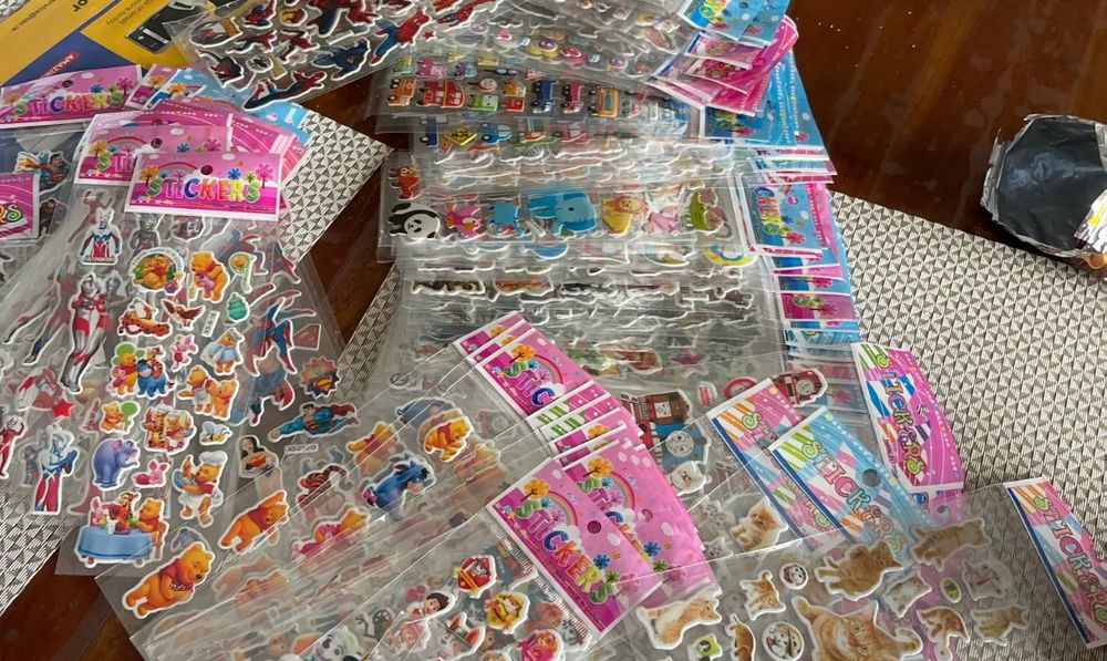 Sticker kleber kind xxl set basteln schule kita fest div. (Neu und ...