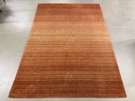Gabbeh Teppich gestreift orange braun in gutem Zustand