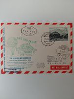 Ballonpost Brief 24. Flug Salzburg 1960 gelaufen echt