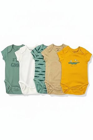 Kurzarmbodys 5er Set, in den Gr. 56 - 86 & 98