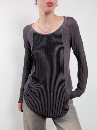 Long sleeve top grey 