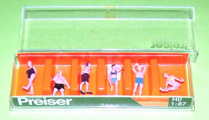 NOCH Badende Figuren Set 6-teilig - Handkoloriert Für Spurweite TT