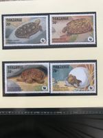 Tansania 1993 Satz WWF Spaltenschildkröte postfrisch