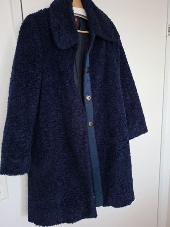 Teddy Mantel blau made in Italy 