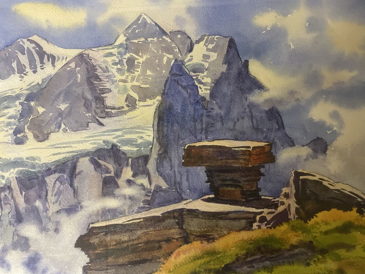 Poster & Bilder: Berner Oberland, Aquarell – Gebraucht aus Hindelbank von chinok01 3