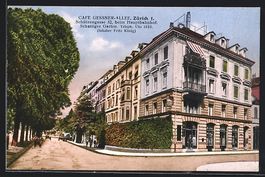 Zürich, Cafe Gessner-Allee in der Sch