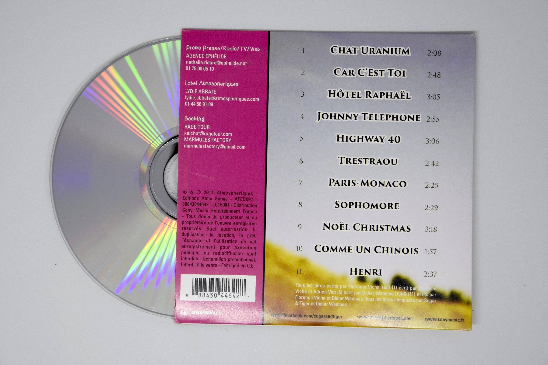 CD: Sugar & Tiger - Télévisage (Promo) – Usato da Belmont-sur-Yverdon venduto da ag97 1