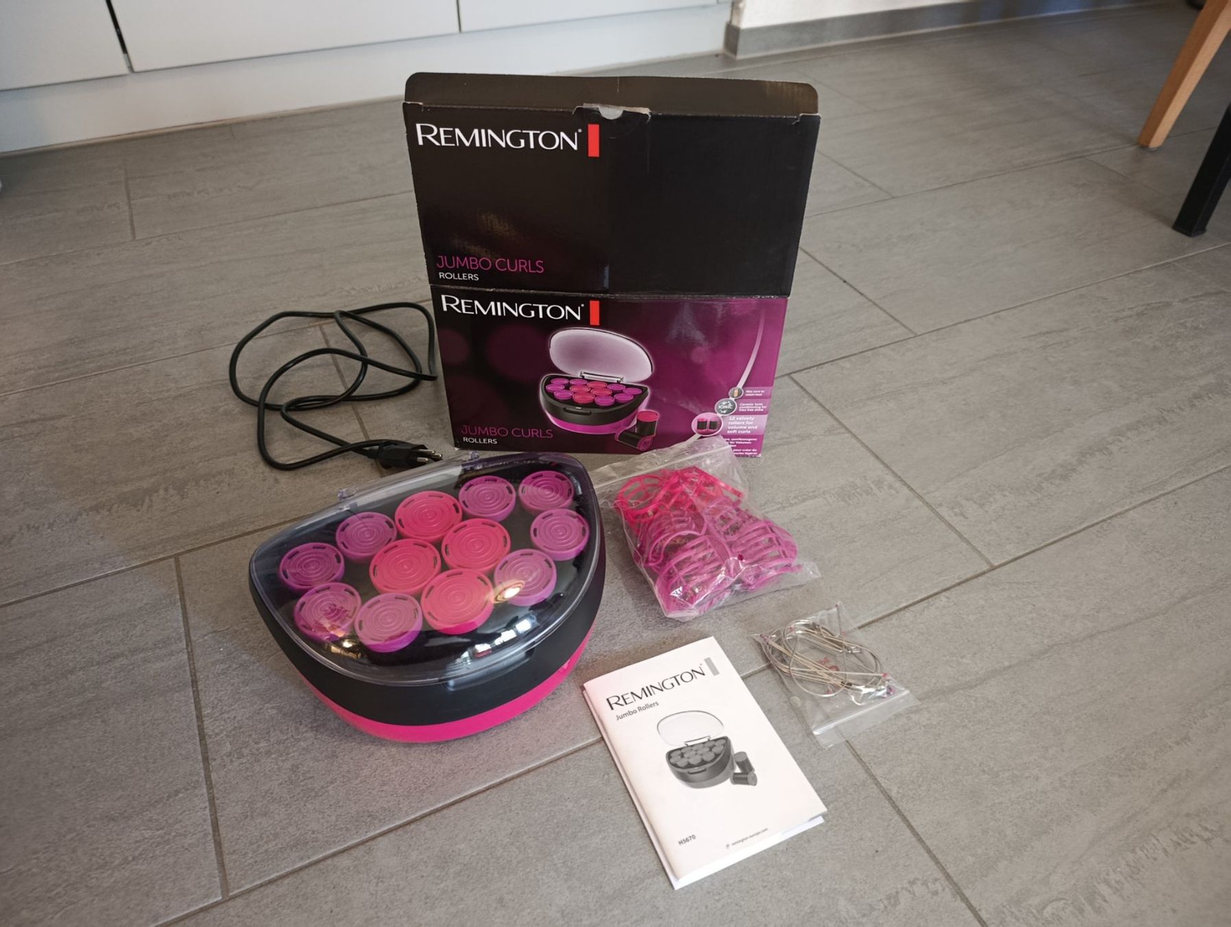 Remington Piastre & Arricciacapelli: REMINGTON Jumbo curls roller – Nuovo (secondo la descrizione) da Domat/Ems venduto da Lorand_