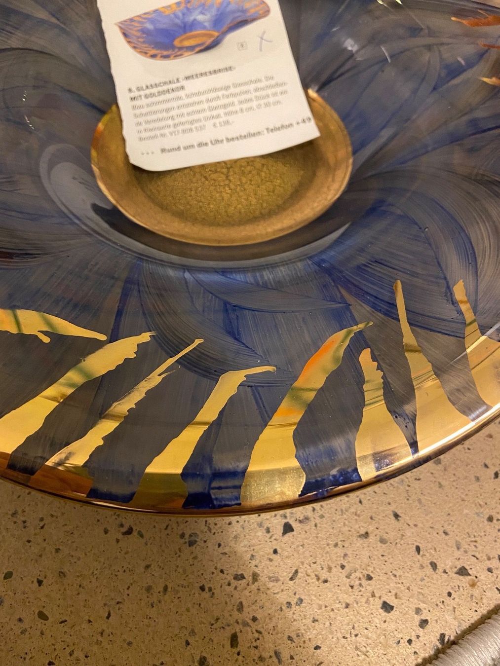 Ciotole: glas schale mit golddekor unikat – Nuovo (secondo la descrizione) da Gipf-Oberfrick venduto da Iberico 8