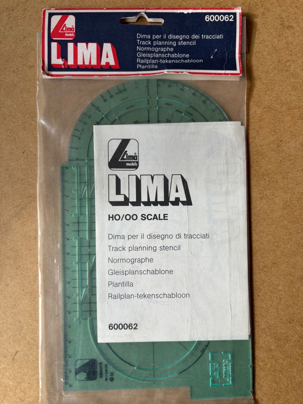 Lima Modellini di ferrovie: Lima 600062 Gleisplanschablone HO Gleis – Nuovo e nell'imballaggio originale da Hauterive NE venduto da eriamch 1