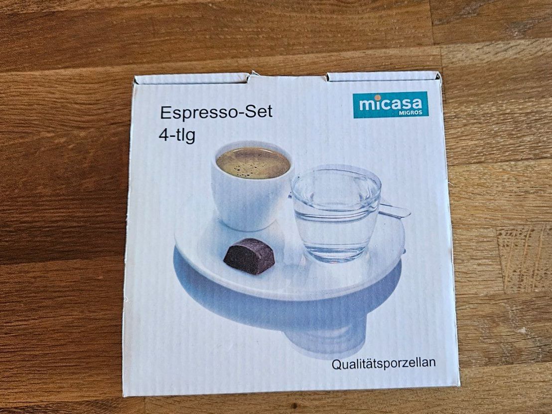 Migros Services de table: Espresso Tasse - Set – Neuf avec emballage d'origine à Arch par Stefanm18