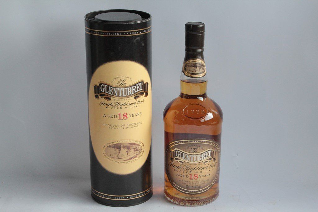 Bevande alcoliche: GLENTURRET Scotch Whisky 18 years old – Nuovo e nell'imballaggio originale da Vandoeuvres venduto da Dom-Tom