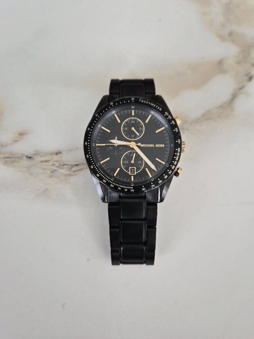 Michael Kors Orologi: Mk gold schwarz 9113  – Usato da halden venduto da ore_dbn5 3