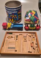 Blocs de jeux de construction en bois