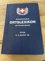A. Jacot - Schweizerisches Ortslexikon m. Verkehrskarte 1957
