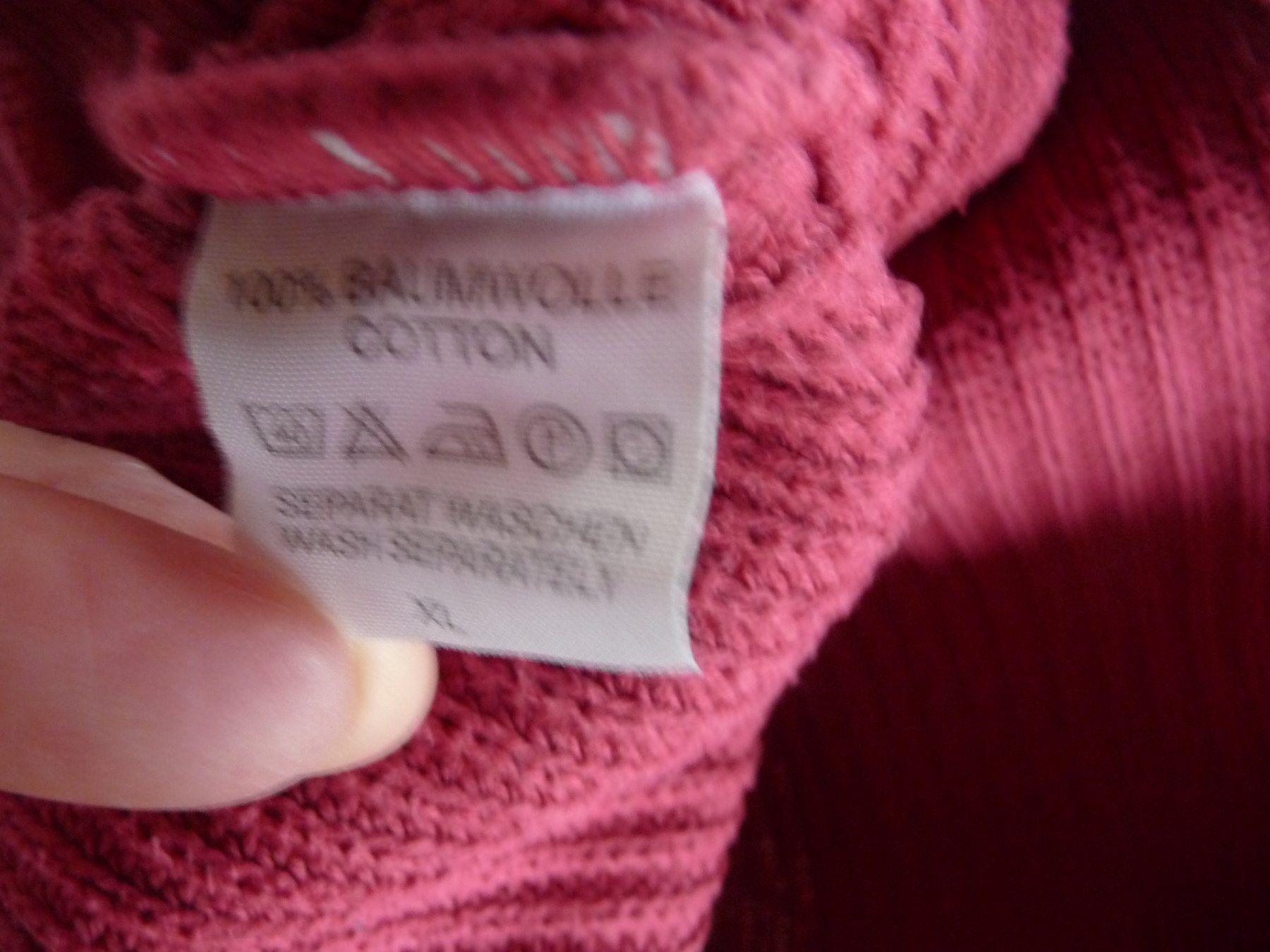 Pulls & Sweat-shirts: Baumwpullover XL, bordeauxrot – D'occasion à Kirchberg BE par lavendel02 1