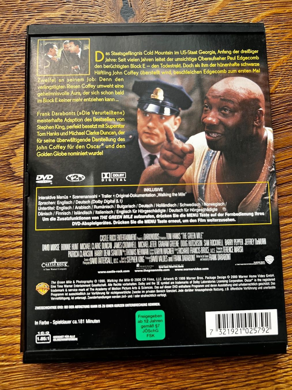 Alle DVDs: THE GREEN MILE – Gebraucht aus Gipf-Oberfrick von Sonne010203 1
