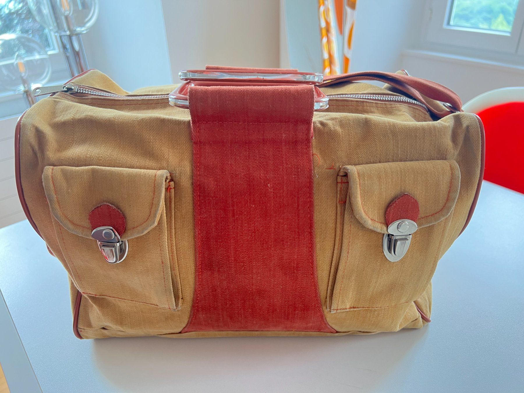 Borse da donna: Vintage Handtasche - Canvas – Usato da Walzenhausen venduto da stilvollwohnen 4