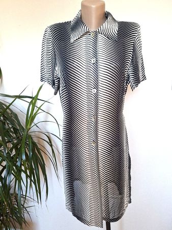 Robe Chemisier Graphique EXTENZO Paris –Made in France –Gr.M