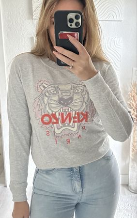Kenzo Kids Pulli, Gr. 14 Jahre, Top Zustand, Grau, Tiger 52
