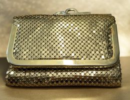 Vintage Metallmesh Geldbörse 