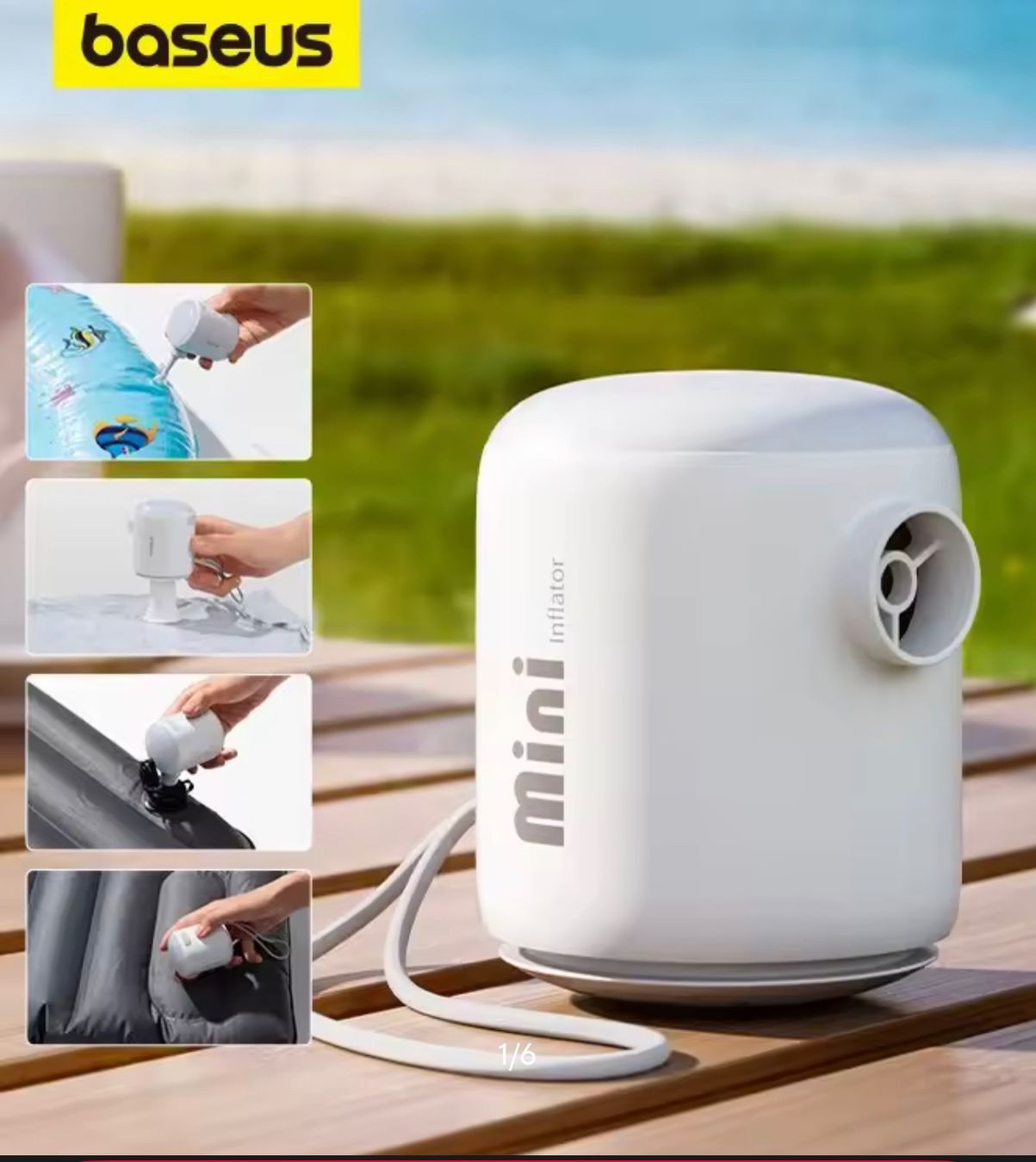 Pompes et pièces: Baseus Mini-Luftpumpe – Neuf avec emballage d'origine à Biel/Bienne par wengh