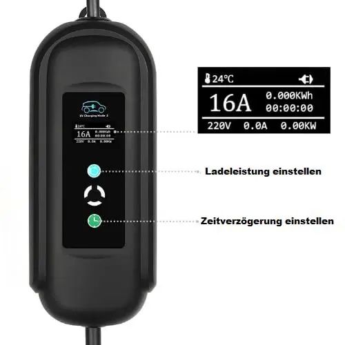 Batterie-Ladegeräte: 11KW EV Ladestation, 16A 3 Phase Typ 2 Mobile Ladegerät – Neu und originalverpackt aus Aathal-Seegräben von ECOPLUG 3