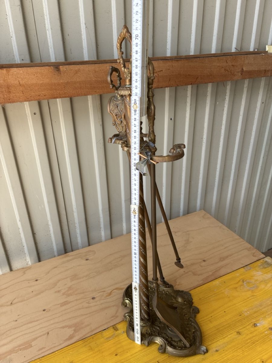 Camini: Serviteur de cheminée  - en bonze doré 70 cm! – Usato da Lully FR venduto da myr_pzt8 3