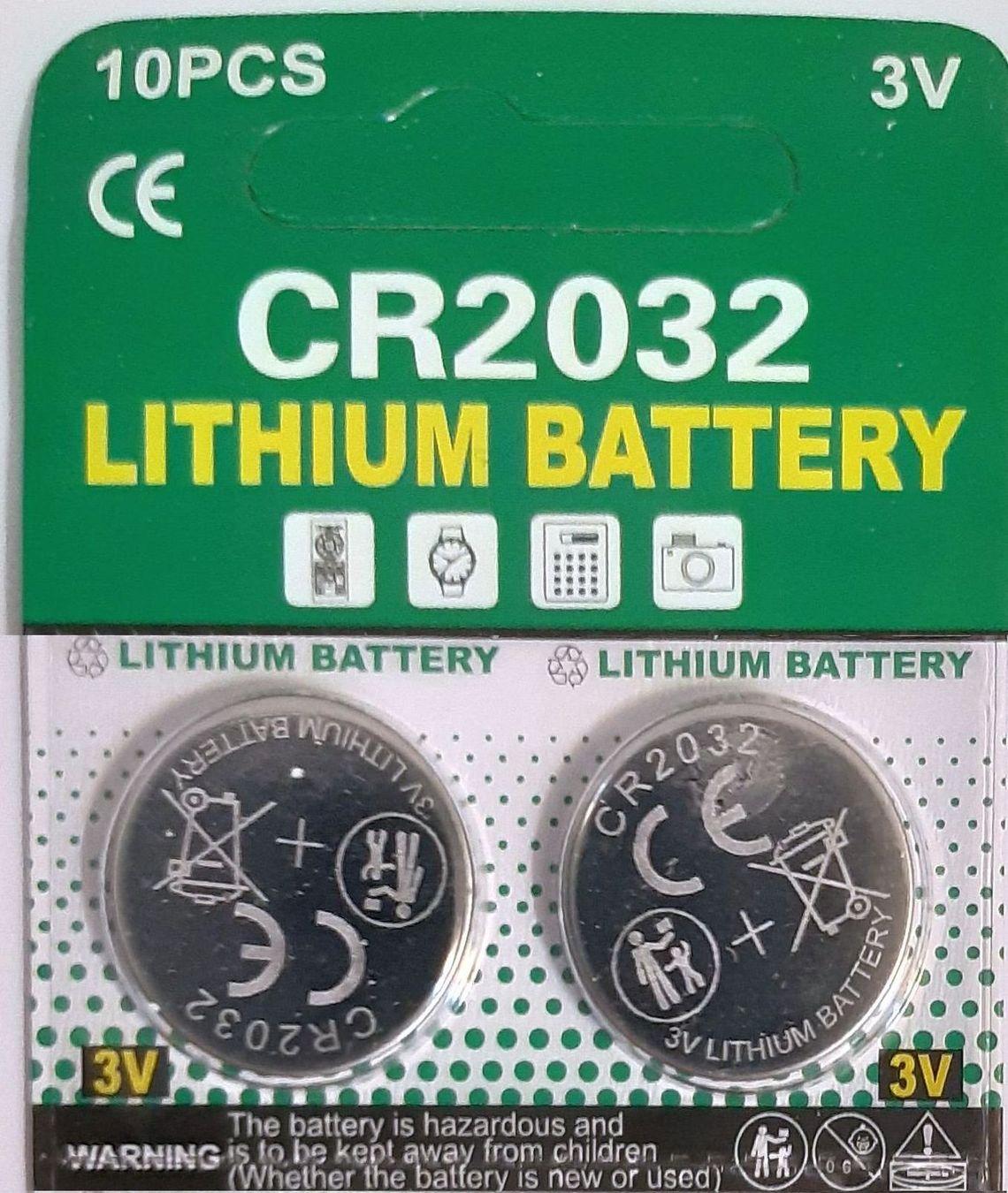 Caricatori & Batterie: 2 Stück CR 2032 LITHIUM Knopfbatterie 3 Volt – Nuovo e nell'imballaggio originale da St. Margarethen TG venduto da Smiley-Face